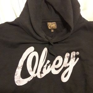 Obey short sleeve hoodie